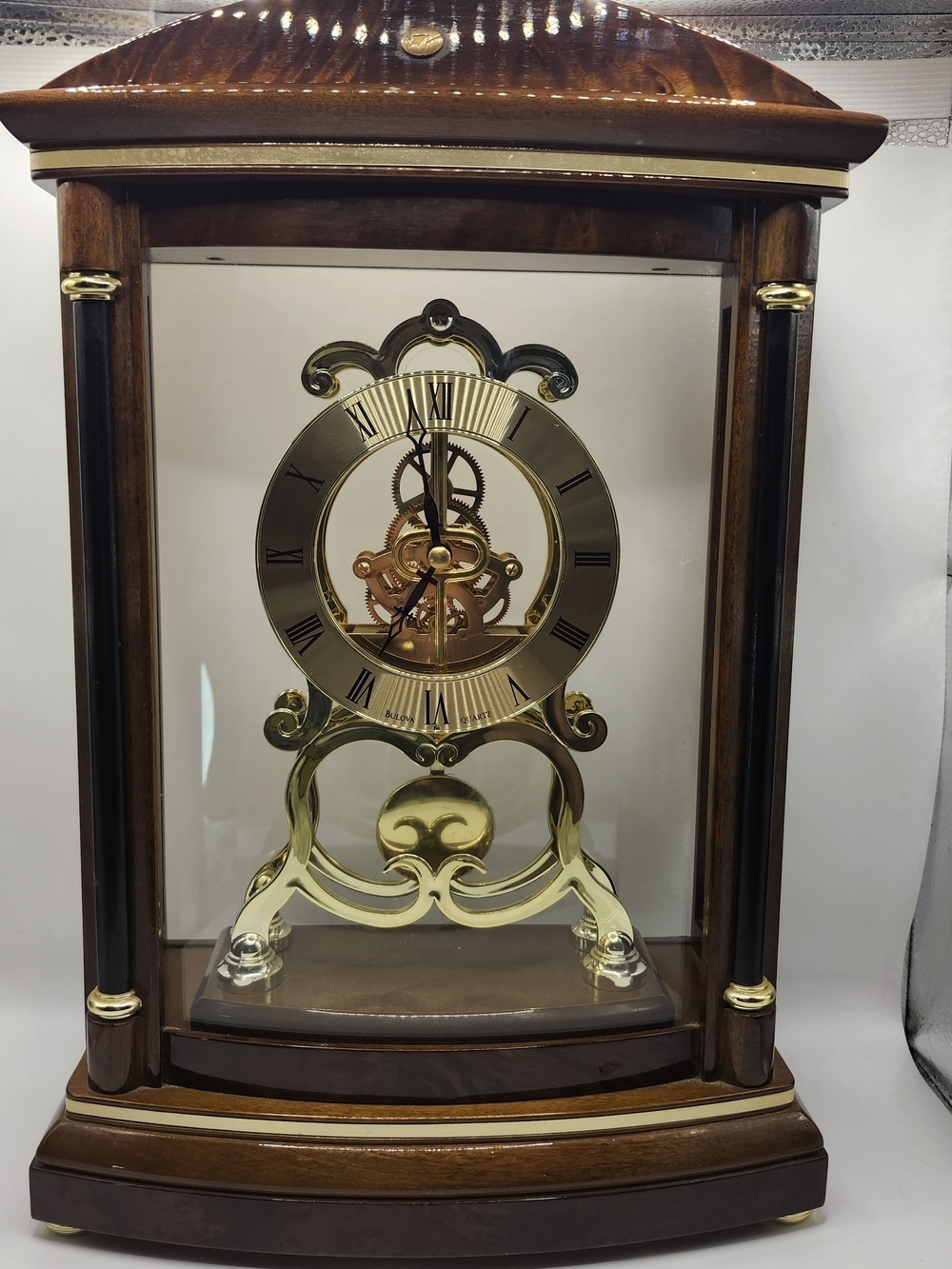 Bulova Valeria Mantel Clock (Model B2026) Works Perfect/ Minor Cosmetic Wear